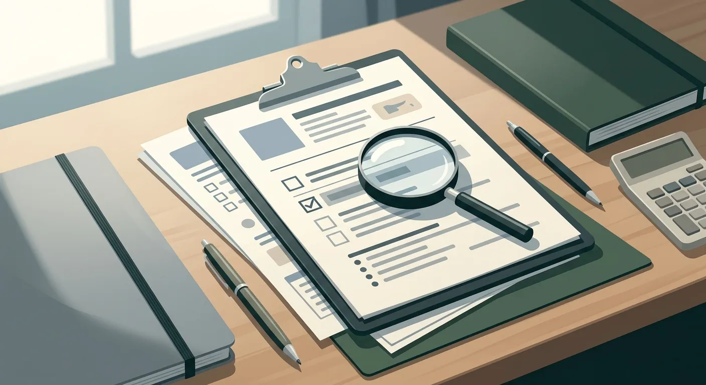 UK licence and register checklist illustration